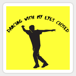 Eyes Closed Sticker